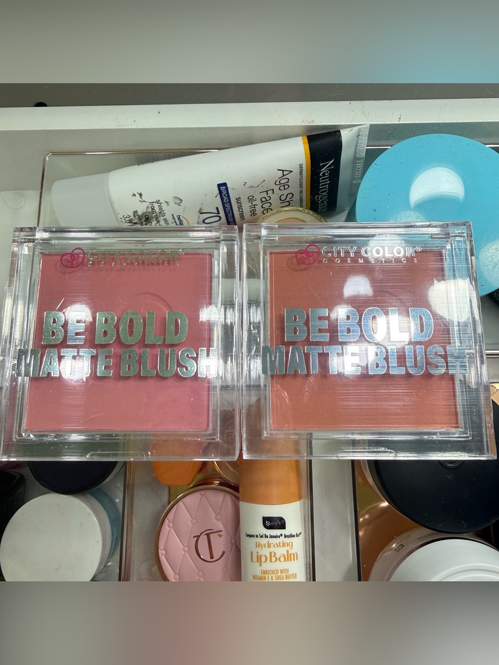 City Color Be Bold Matte Blush Set Rose Pink & Peachy Coral
